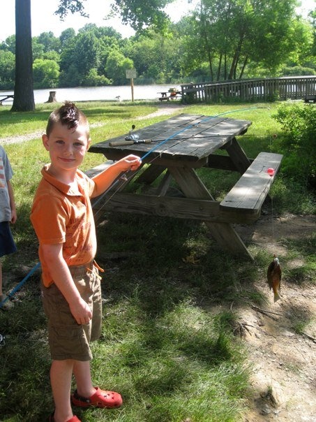 Tyler's First Catch near Elkton