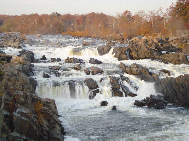 Great Falls from the Virginia Side of the Potomac near Martin's Additions, Village of